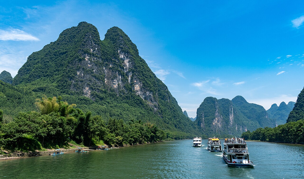 Limestone mountains above the Li River